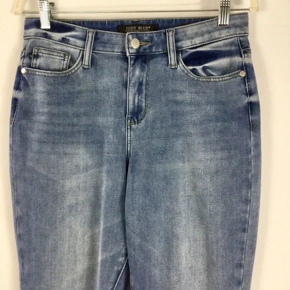 Judy Blue Danielle Undone Hem Boyfriend Jean JB88208 Size 27 - Picture 3 of 13